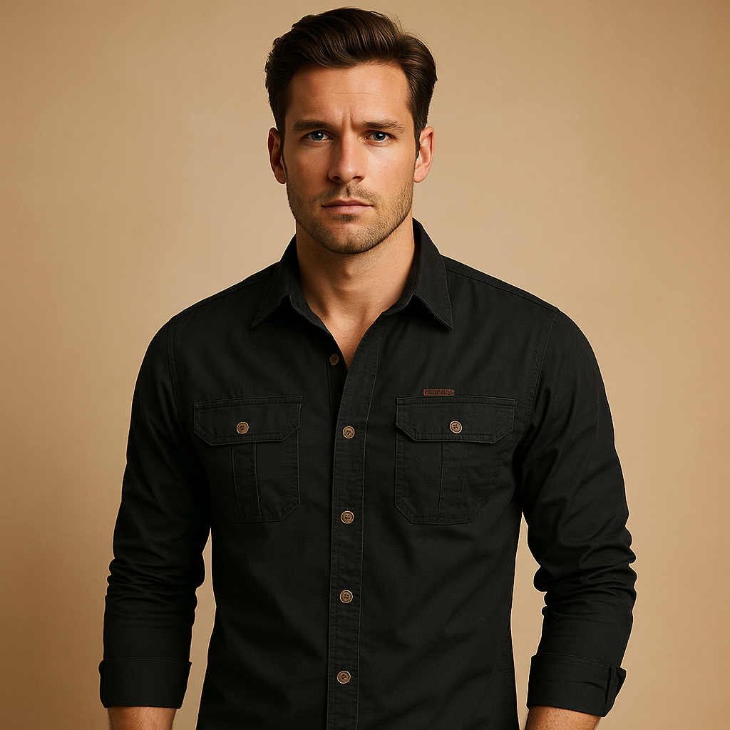 Cargo cotton shirt for men | Ethan