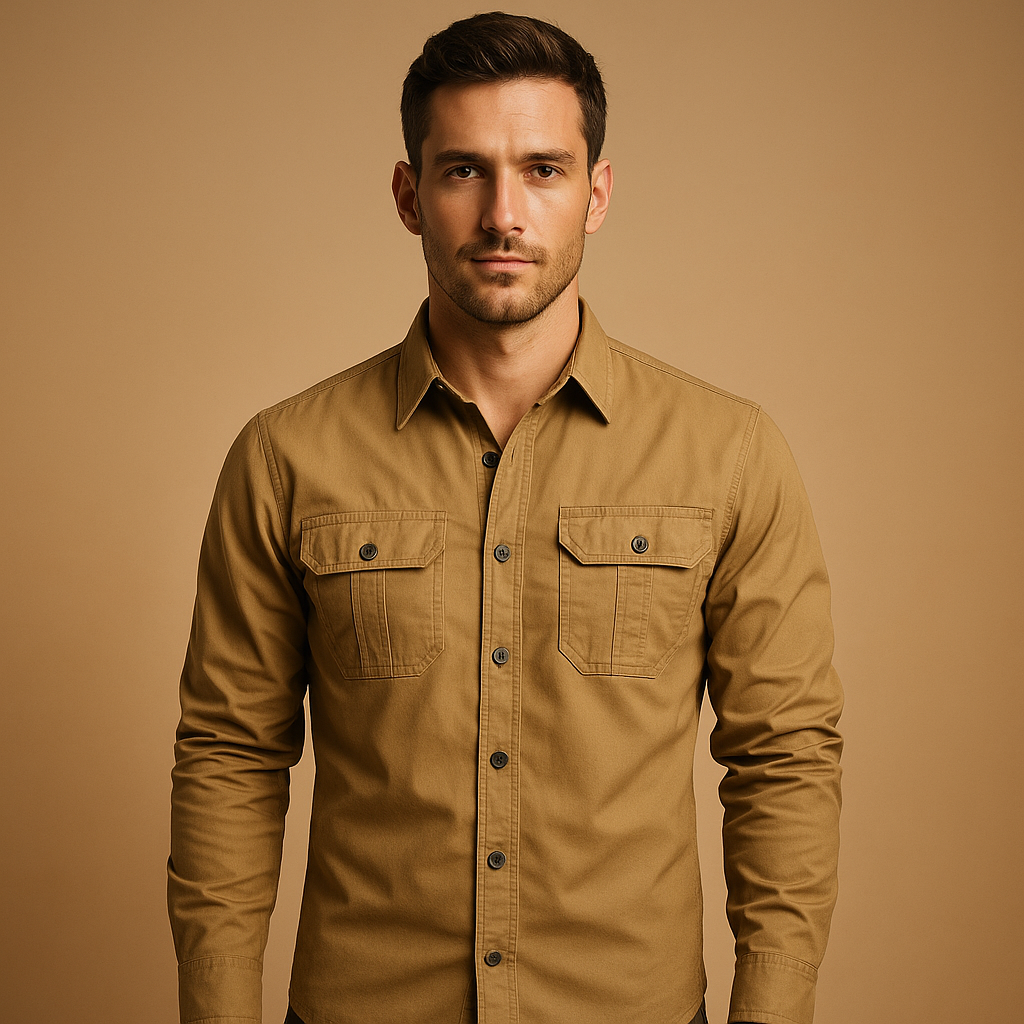 Cargo cotton shirt for men | Ethan