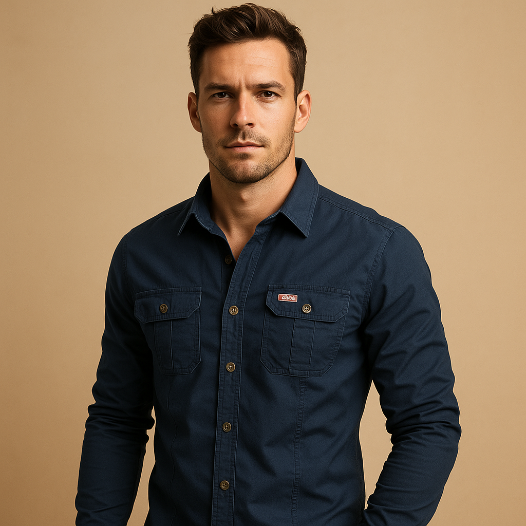 Cargo cotton shirt for men | Ethan
