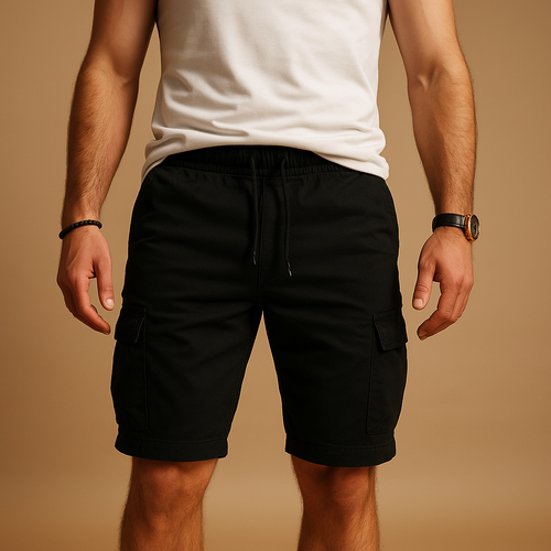 Cargo shorts for men with elastic waistband | Brandon