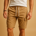 Cargo shorts for men with elastic waistband | Brandon