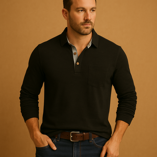 Casual cotton long sleeve shirt for men | Elliot