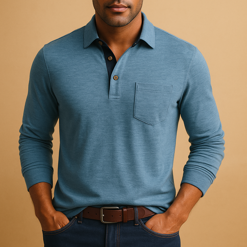 Casual cotton long sleeve shirt for men | Elliot