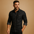 Casual cotton long sleeve shirt for men | Victor