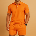 Casual polo shirt and shorts summer set for men | Elliot