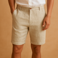 Casual summer shorts with elastic waistband for men | Caleb