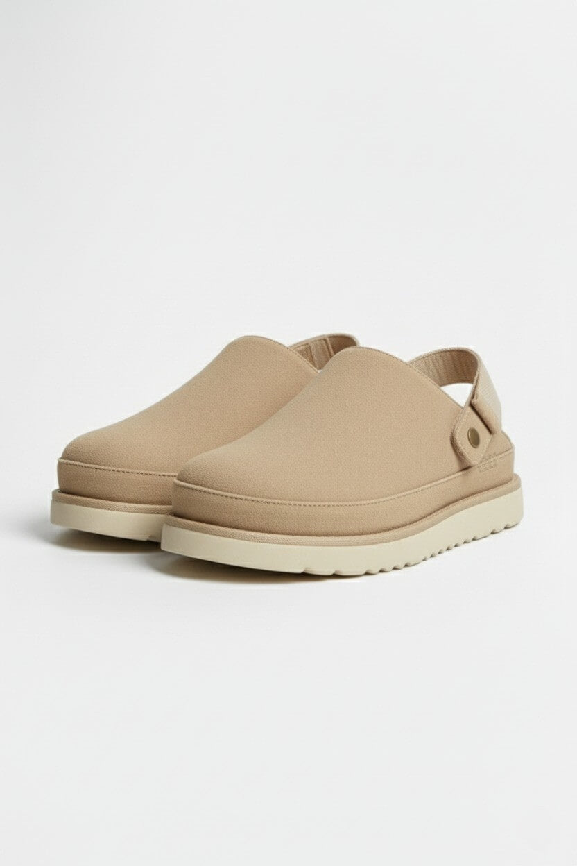 Caurelle | Women's Leather Slippers – Thick Bottom Back Strap Design
