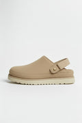 Caurelle | Women's Leather Slippers – Thick Bottom Back Strap Design