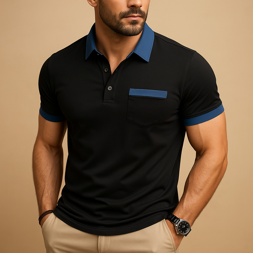 Classic short sleeve polo shirt for men | Adrian
