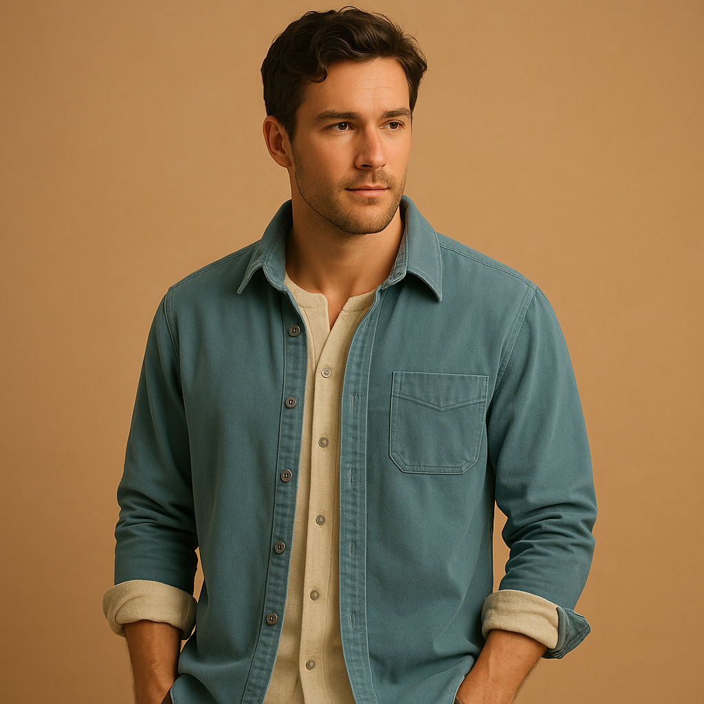 Corduroy shirt for men with retro style | Ethan