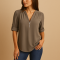 Elegant V-neck blouse for women | Lillian