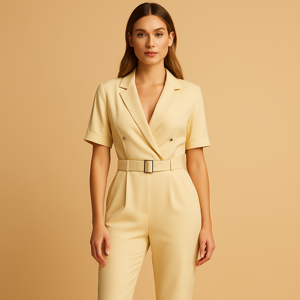 Elegant V-neck jumpsuit for women | Aria
