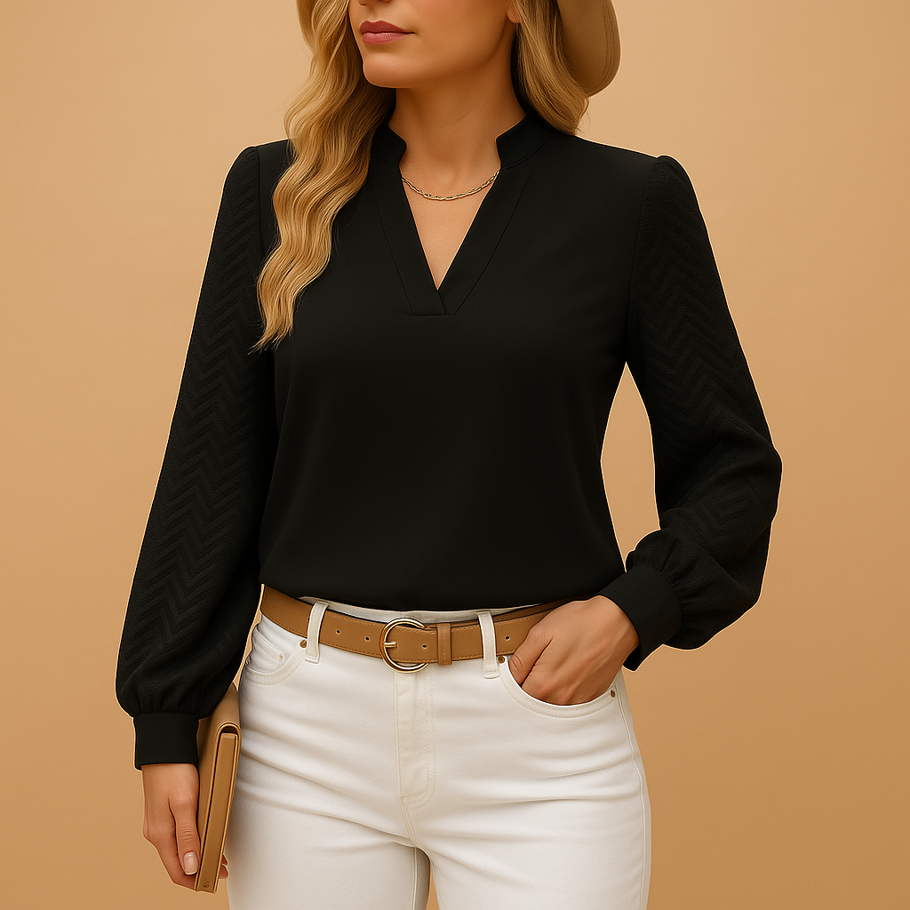 Elegant V-neck top for women | Stella