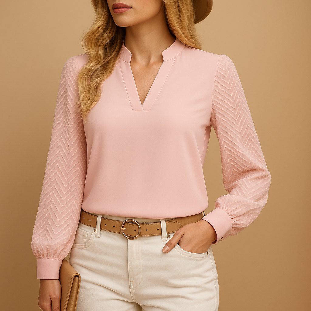 Elegant V-neck top for women | Stella