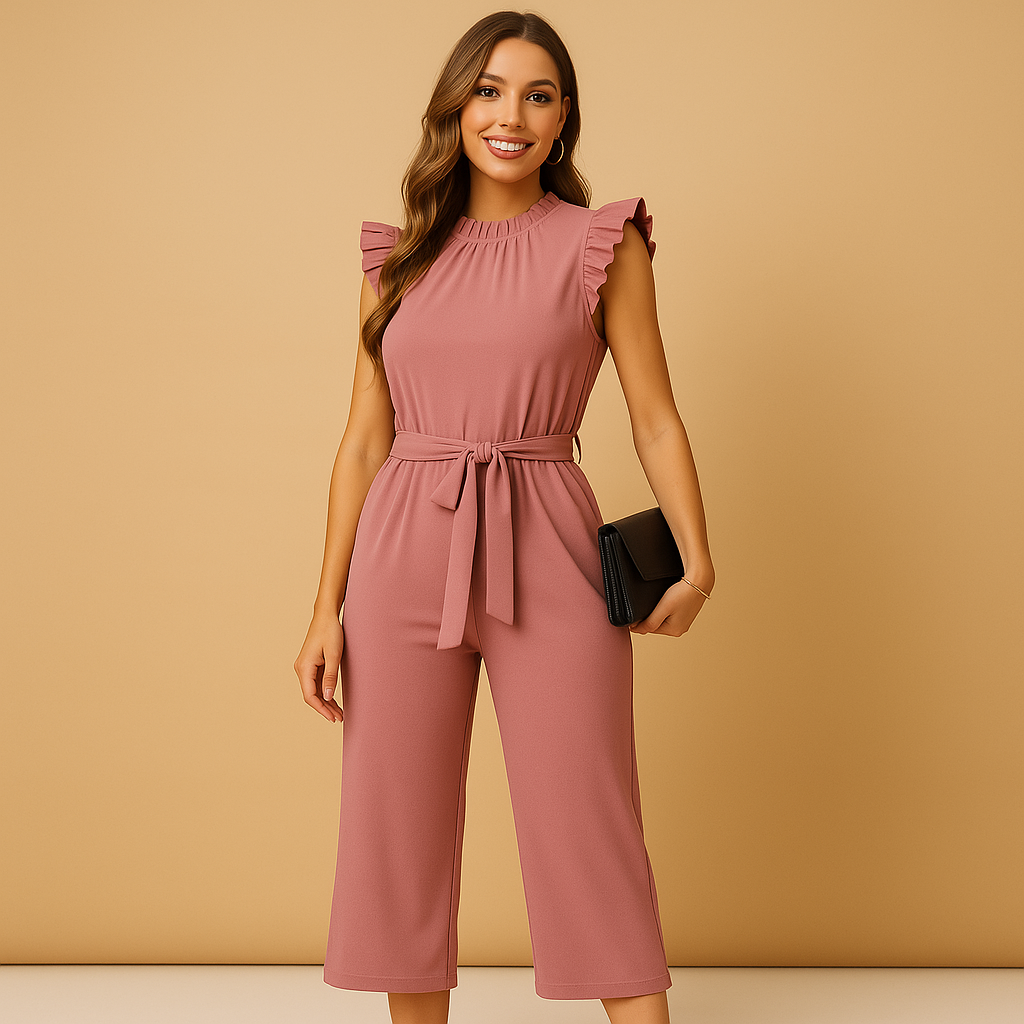 Elegant belted jumpsuit for women | Harper