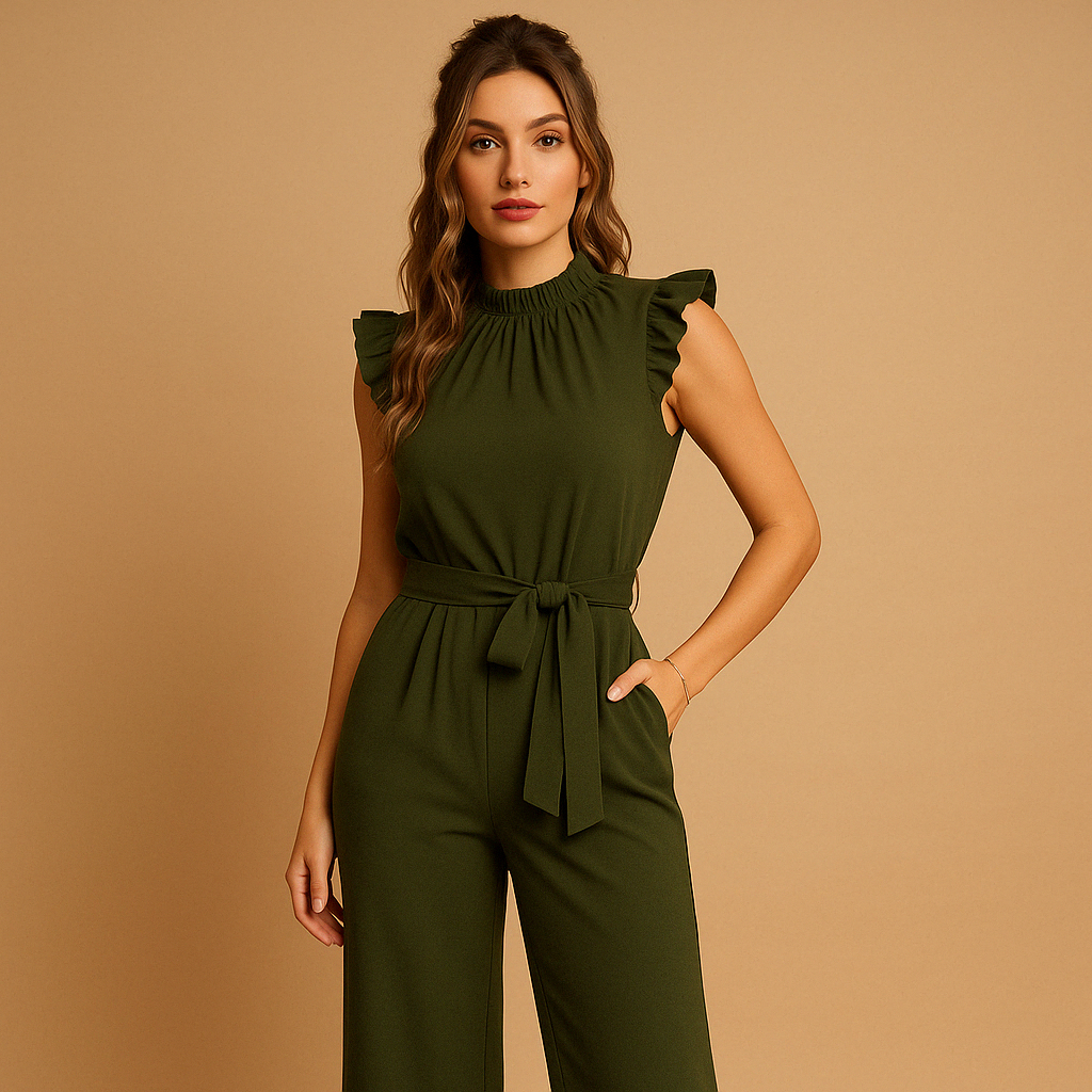 Elegant belted jumpsuit for women | Harper