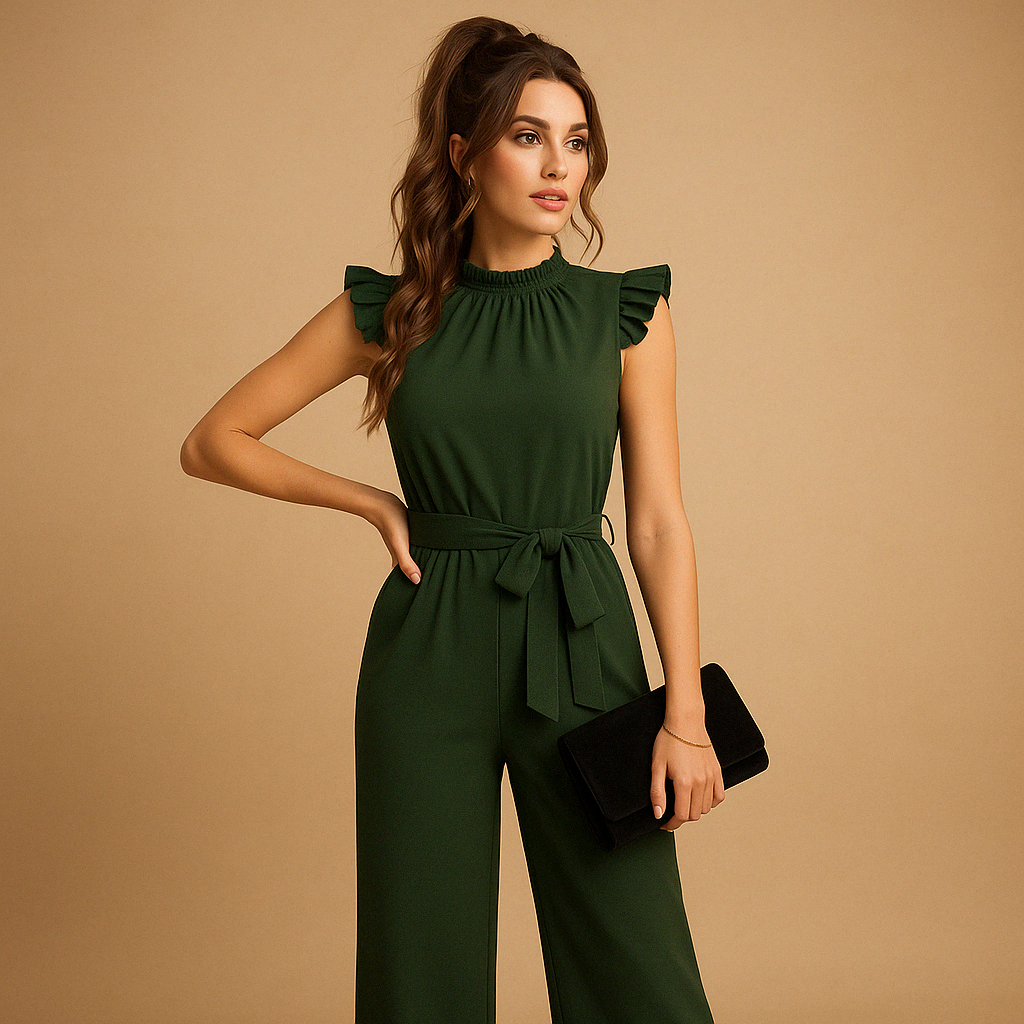 Elegant belted jumpsuit for women | Harper
