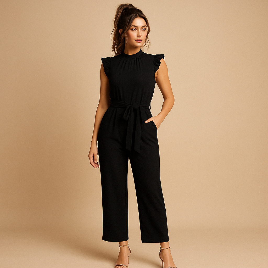 Elegant belted jumpsuit for women | Harper