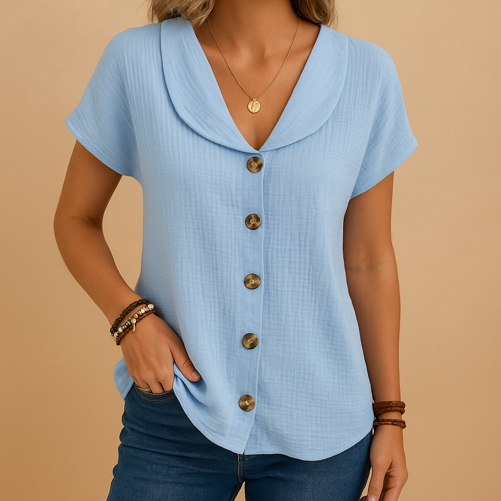 Elegant button-up blouse for women | Isla