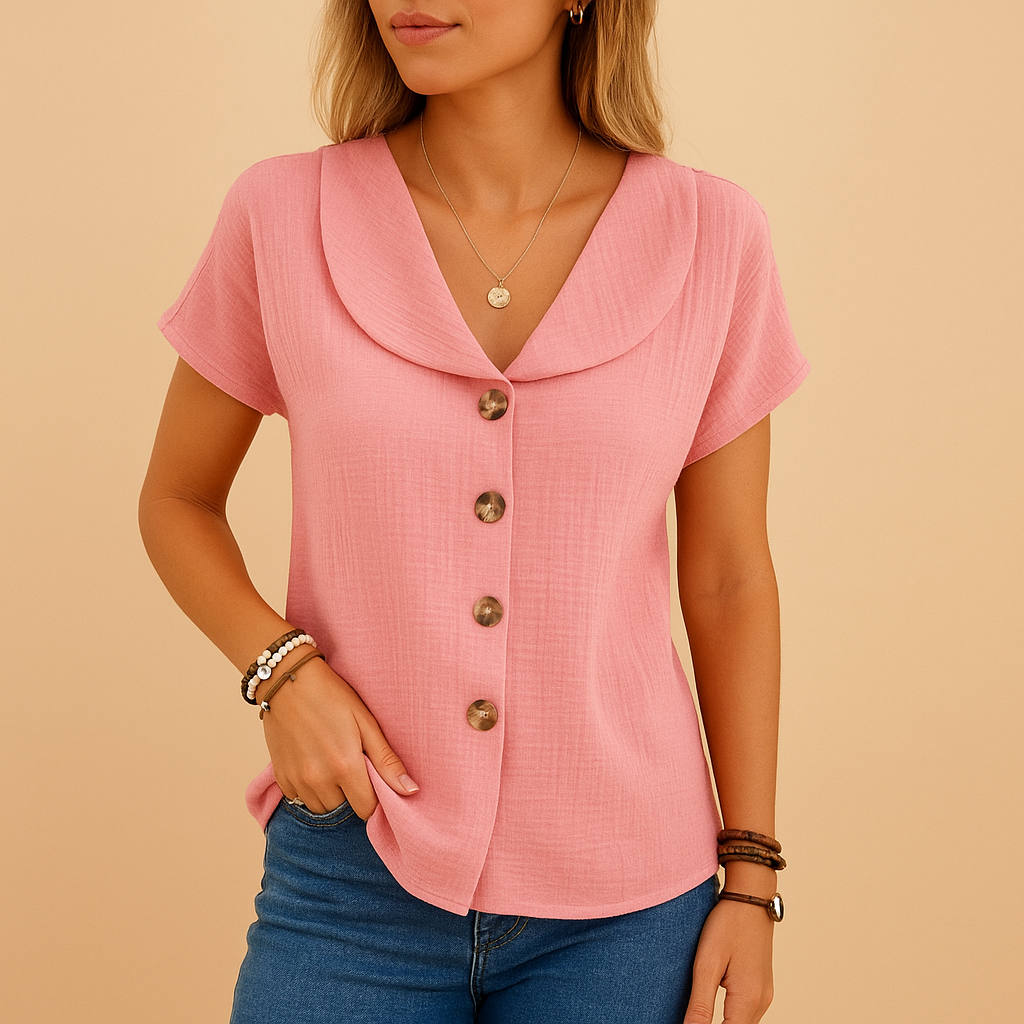 Elegant button-up blouse for women | Isla