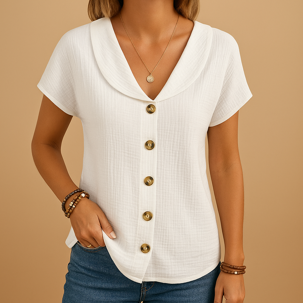 Elegant button-up blouse for women | Isla