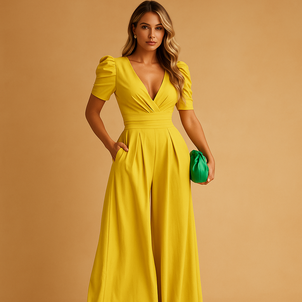 Elegant long tailored jumpsuit for women | Alina