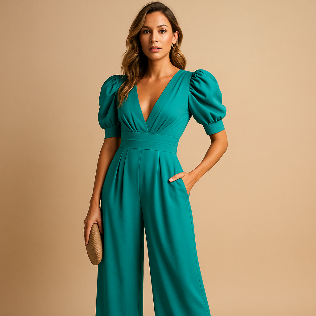 Elegant long tailored jumpsuit for women | Alina