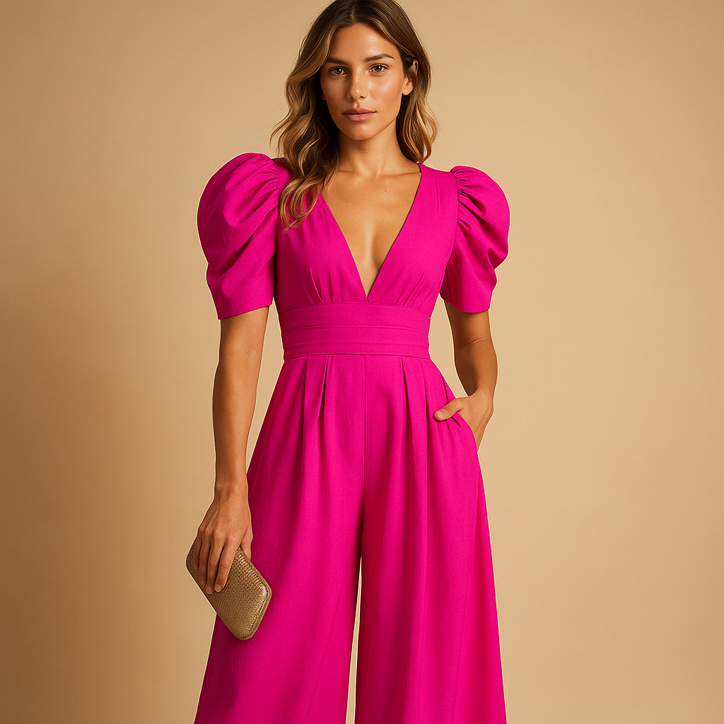 Elegant long tailored jumpsuit for women | Alina