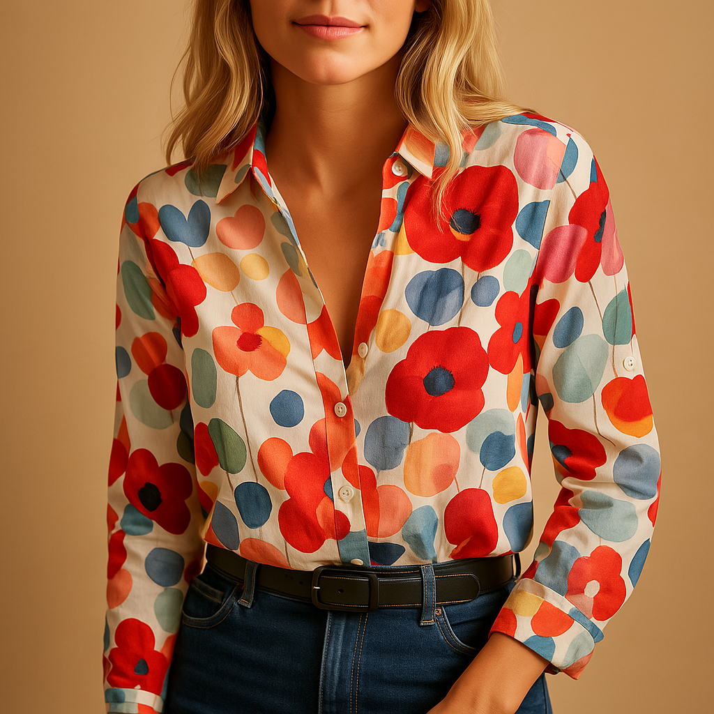 Floral lightweight blouse for women | Harper