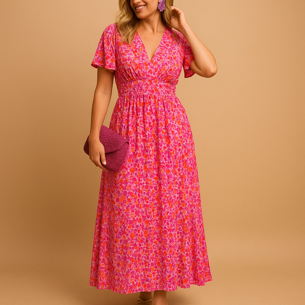 Floral maxi summer dress for women | Clara