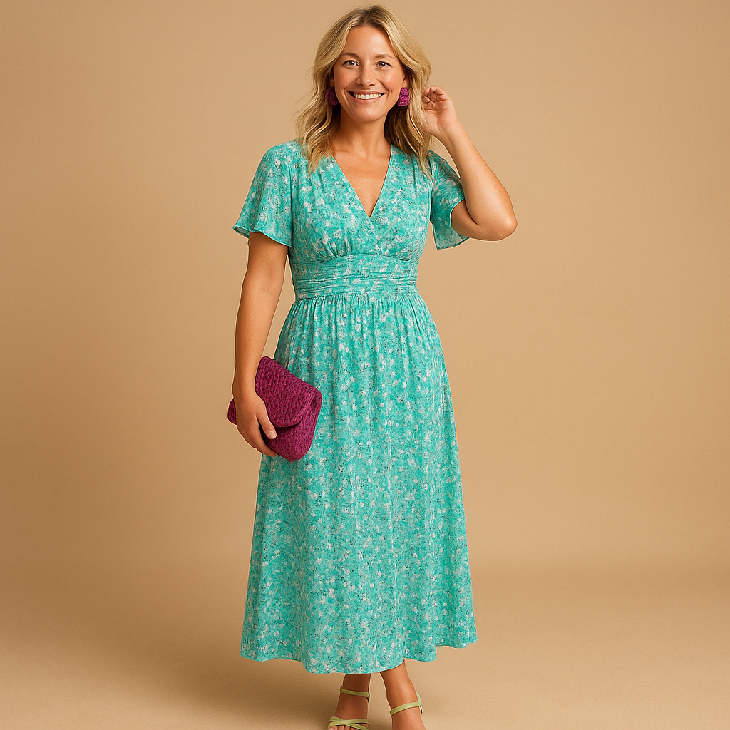 Floral maxi summer dress for women | Clara