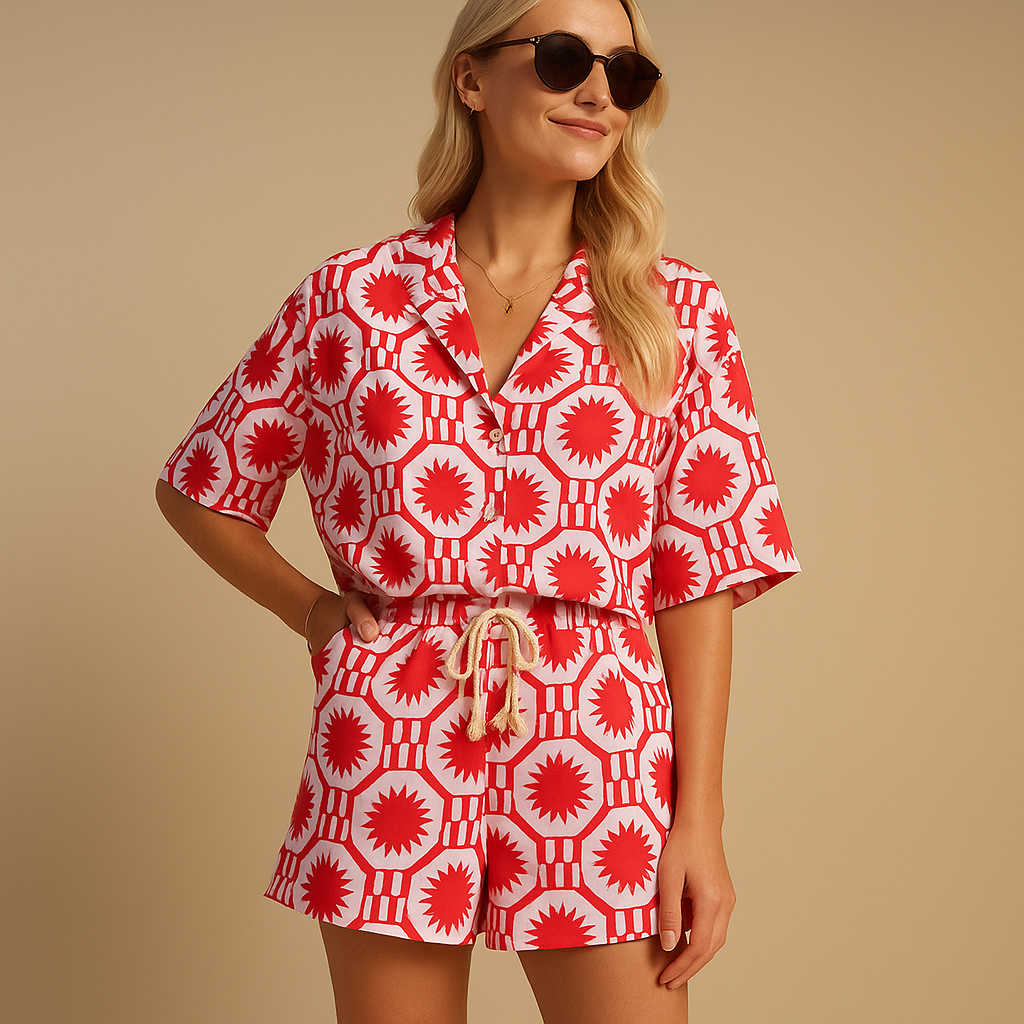 Floral two-piece summer set for women | Daisy