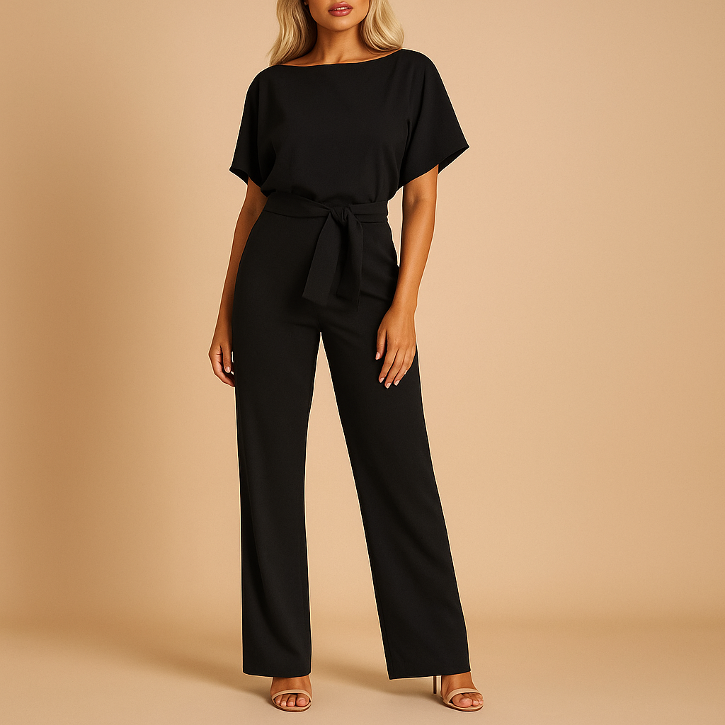 Glitter halter jumpsuit for women | Sienna