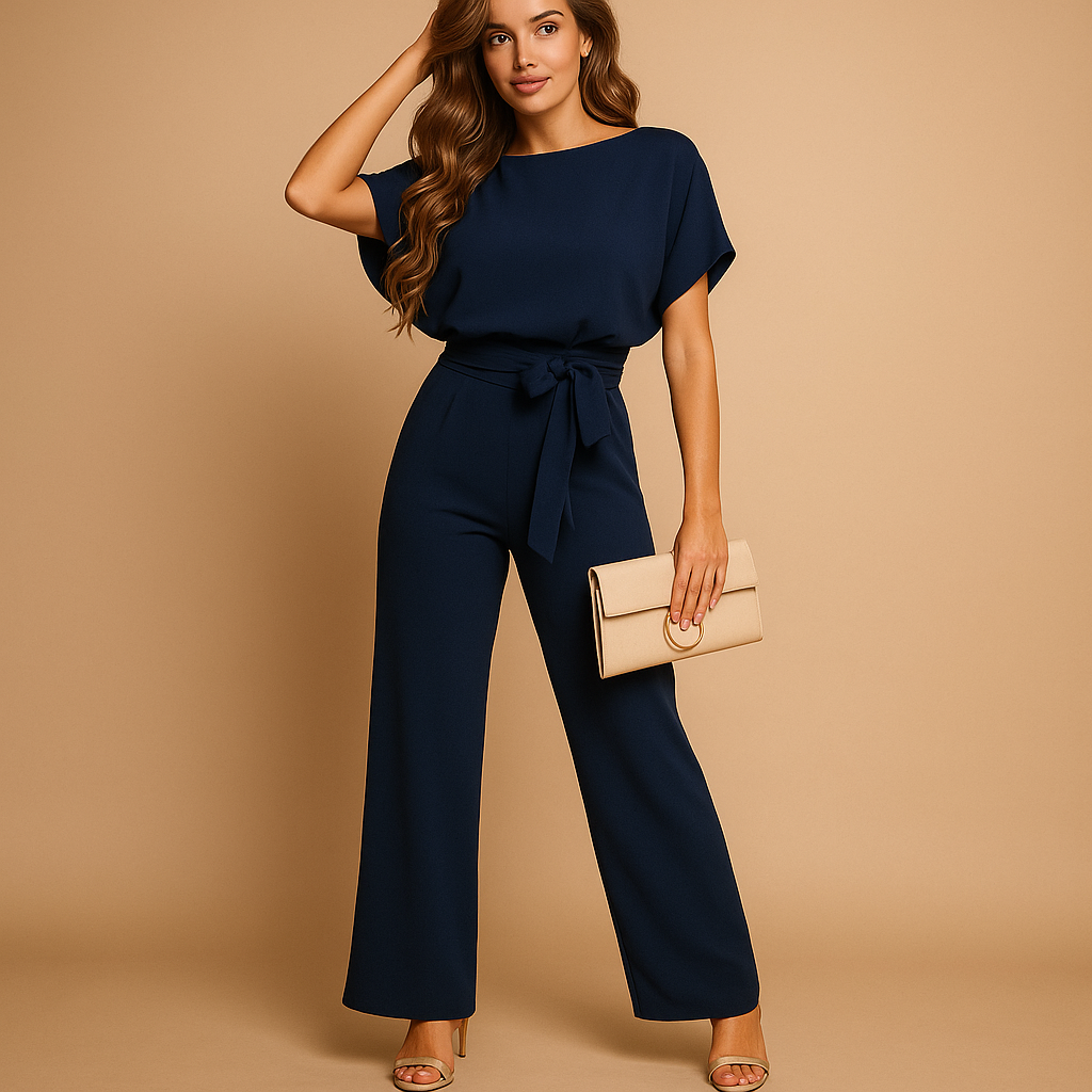 Glitter halter jumpsuit for women | Sienna