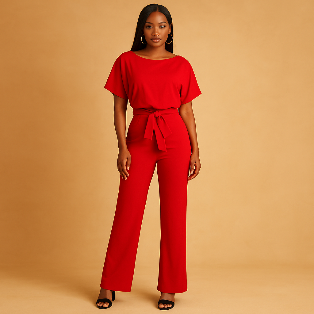 Glitter halter jumpsuit for women | Sienna