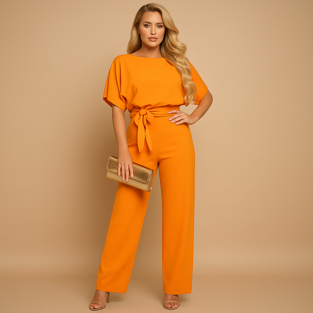 Glitter halter jumpsuit for women | Sienna