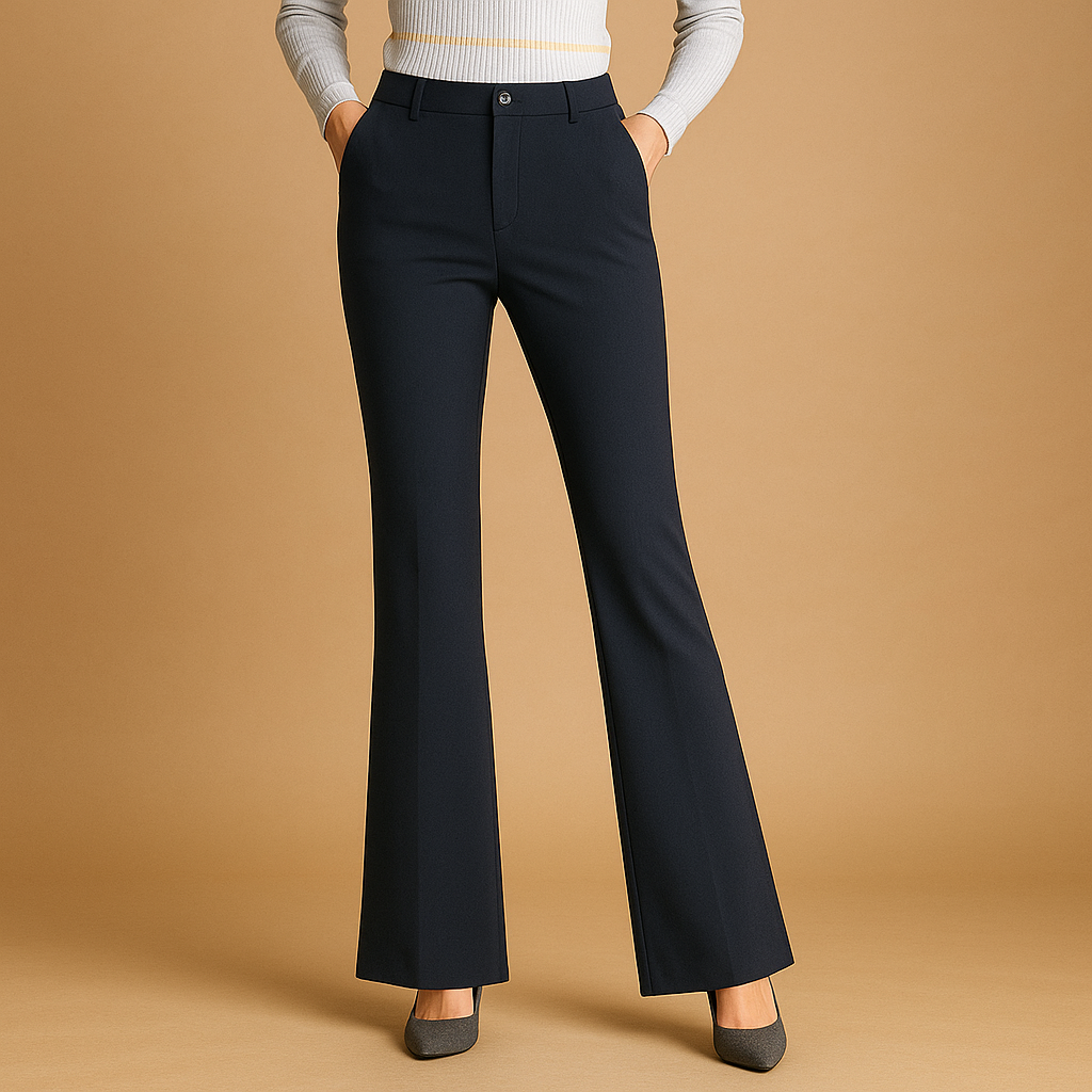 High waist flared pants for women | Clara