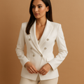 Lightweight cotton casual blazer for women | Harper
