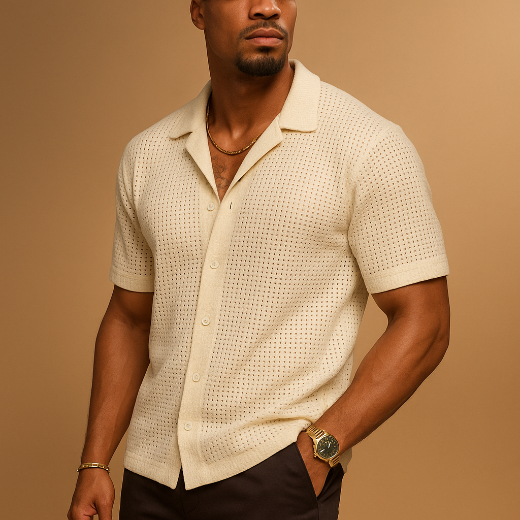 Lightweight short sleeve summer shirt for men | Adrian