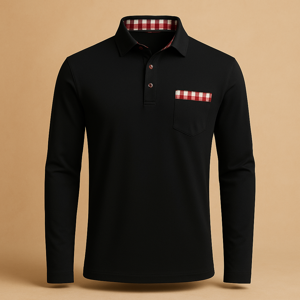 Long sleeve polo shirt for men | Victor