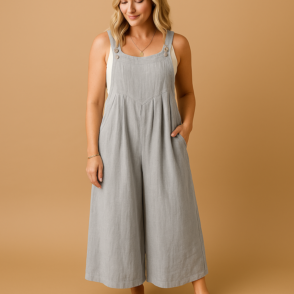 Loose cotton overall for women | Hazel
