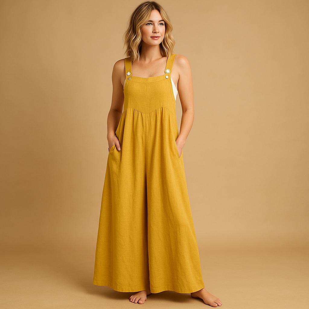 Loose cotton overall for women | Hazel