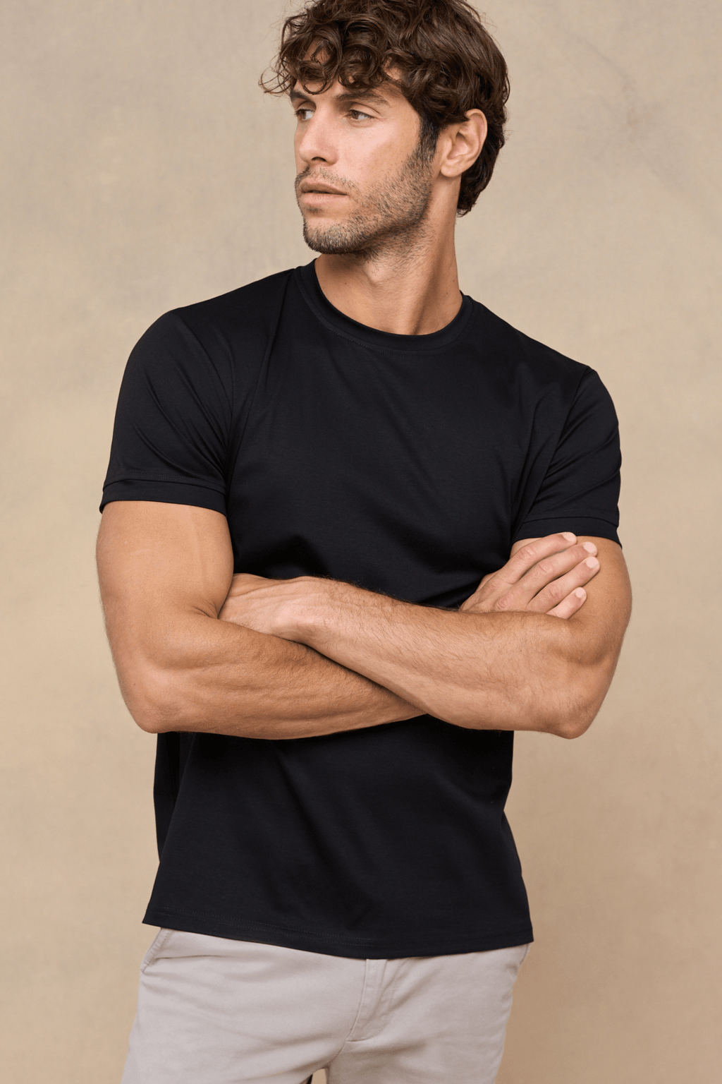 Luxe Mercerised T-Shirt - Black