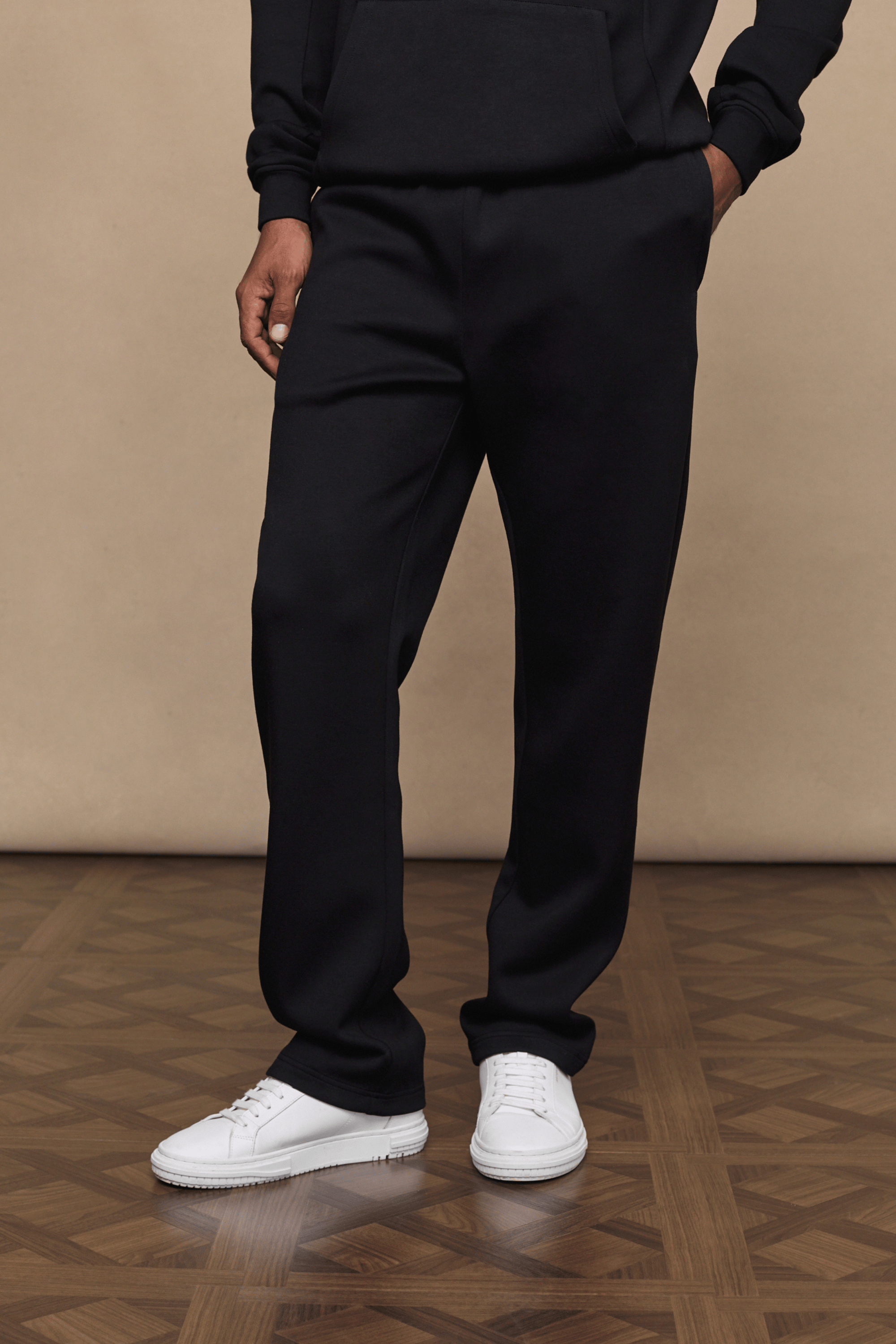 Luxe Straight Leg Jogger - Black