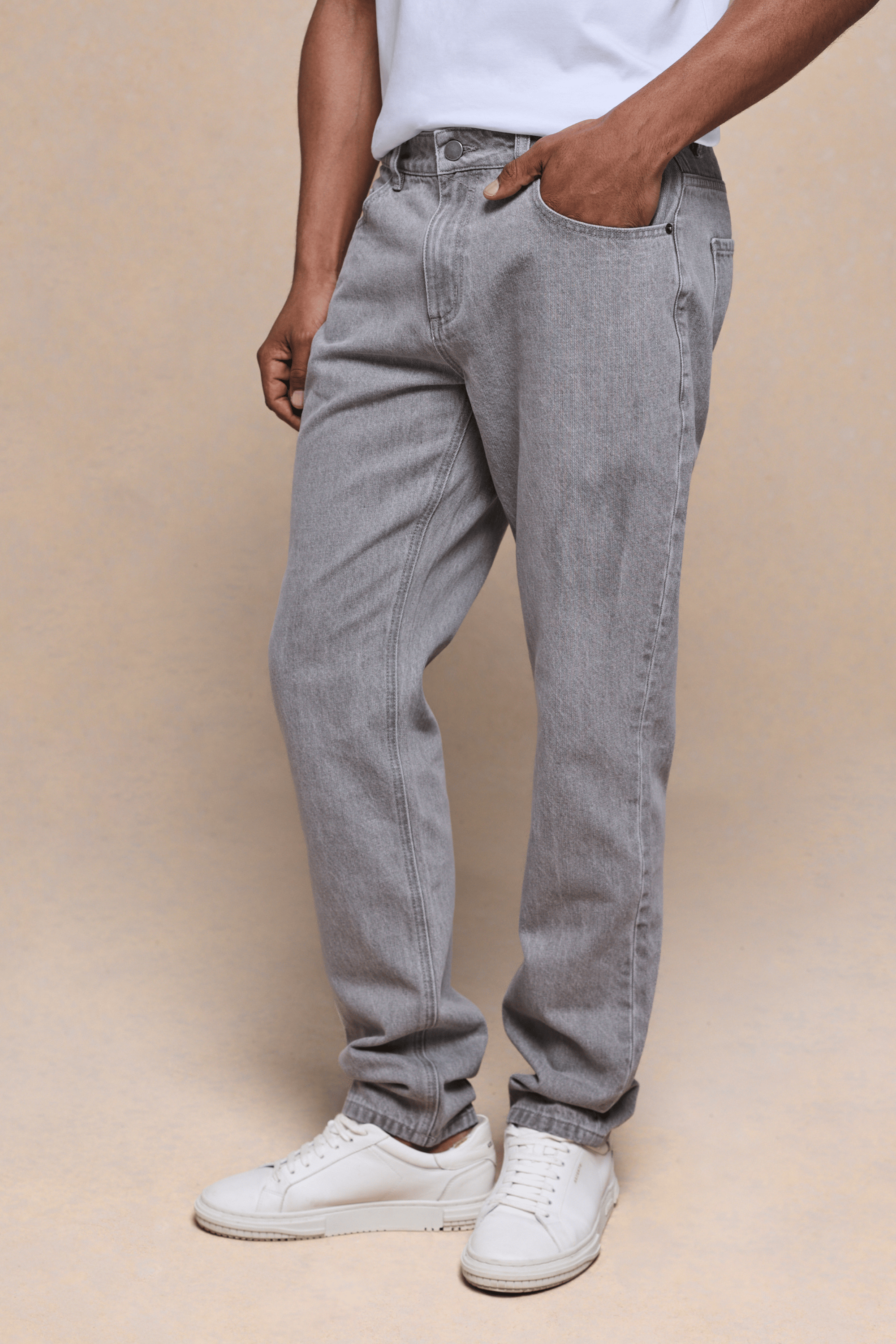 Marco Washed Jean - Stone Grey