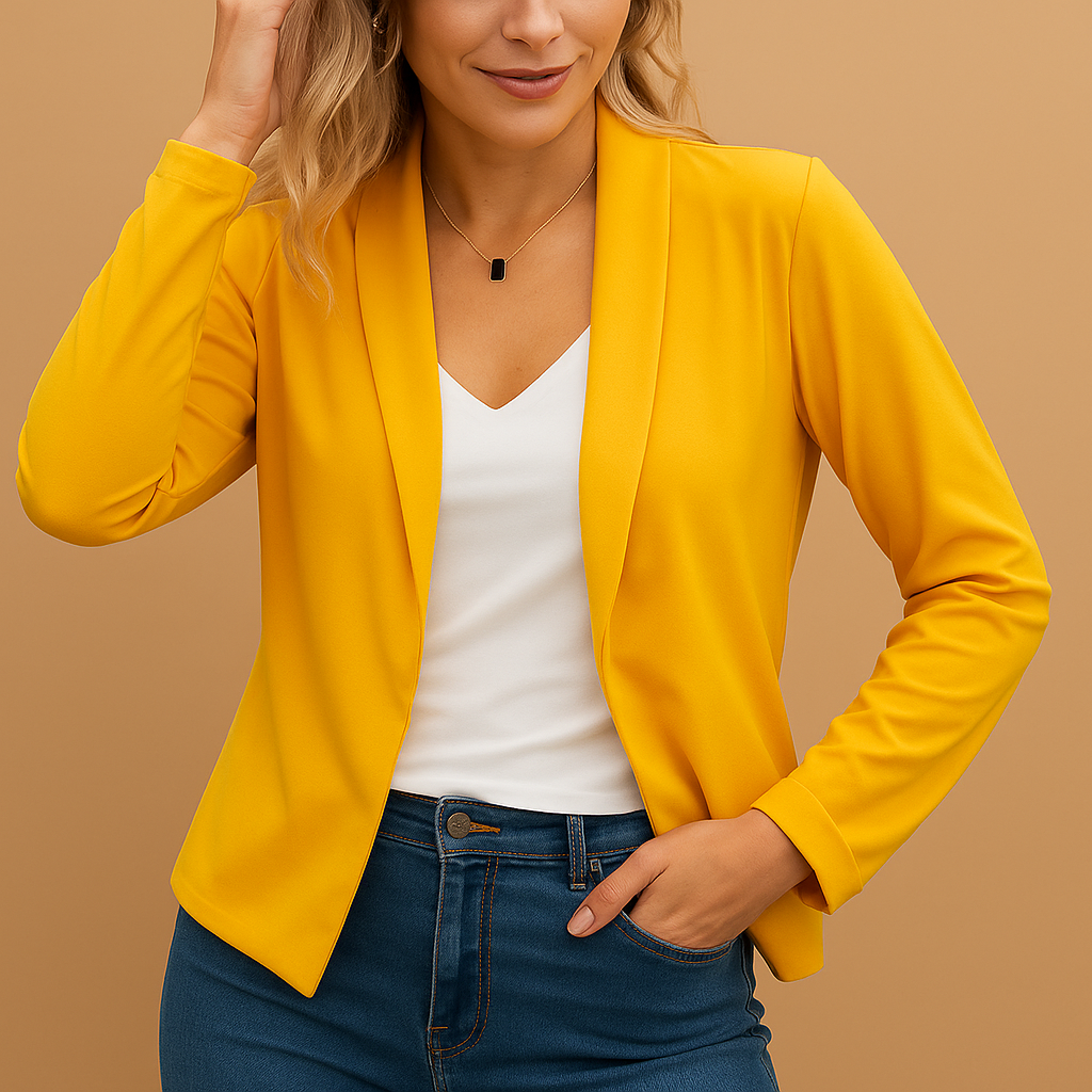 Open-front tailored blazer for women | Hazel