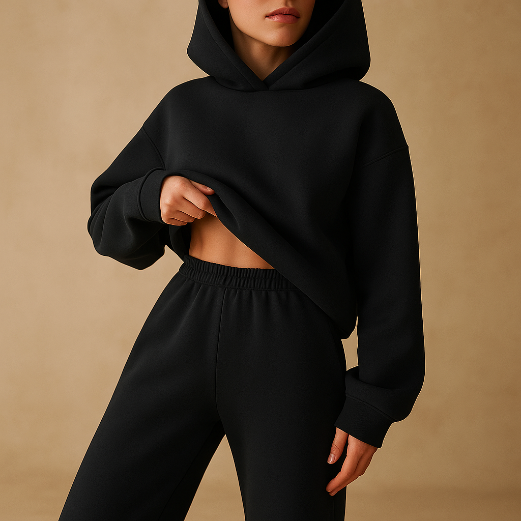 Oversized hoodie and jogger loungewear set for women | Hazel
