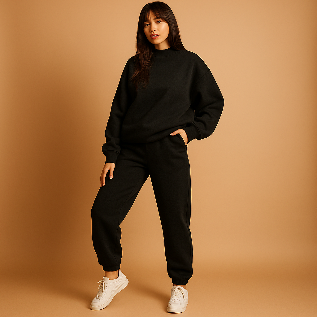 Oversized hoodie and jogger loungewear set for women | Hazel