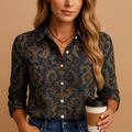 Patterned statement blouse for women | Fiona