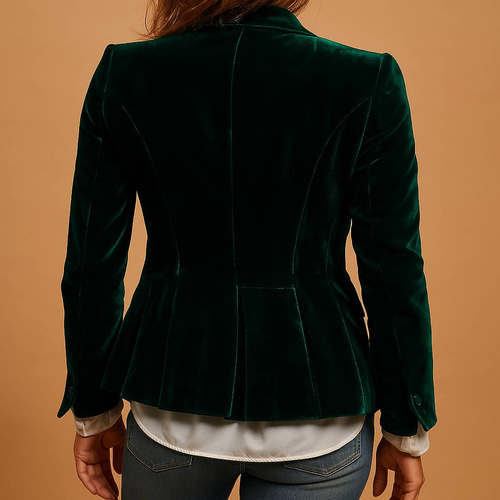 Retro slim-fit blazer for women | Hazel